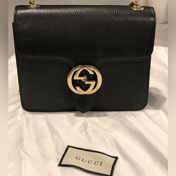Authentic Gucci Small Interlocking G Shoulder Bag - Picture 1 of 7